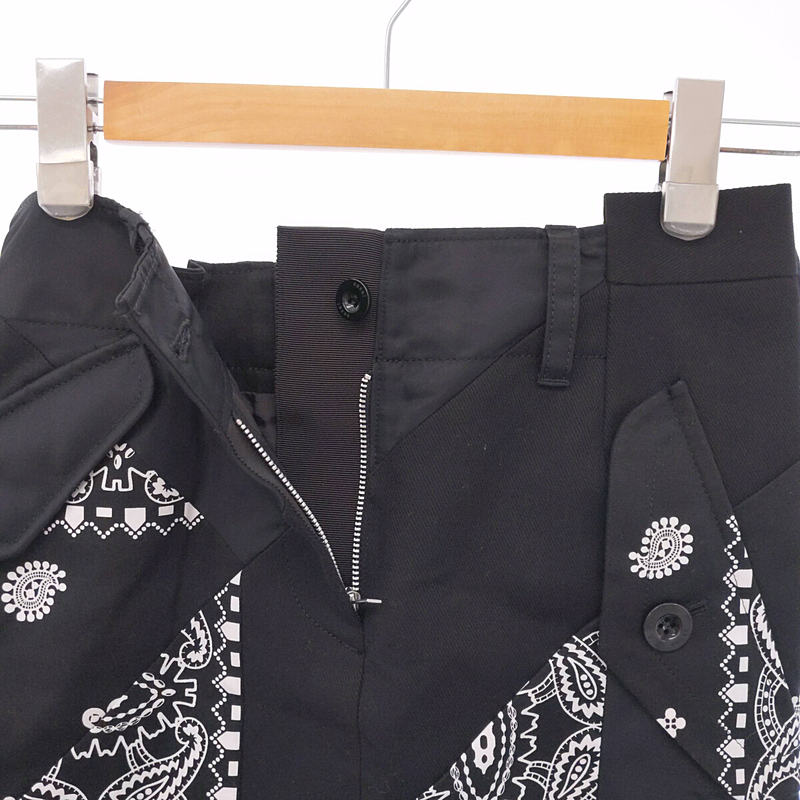 sacai / サカイ ×Hank Willis Thomas Archive Print Mix Skirt ハンクウィリストーマス アーカイブプリントミックススカート