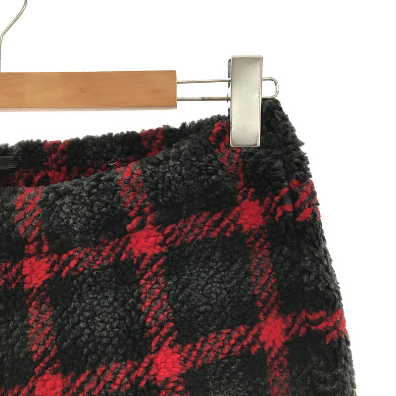 BEAMS BOY / ビームスボーイ チェック ボアフリースイージーパンツ