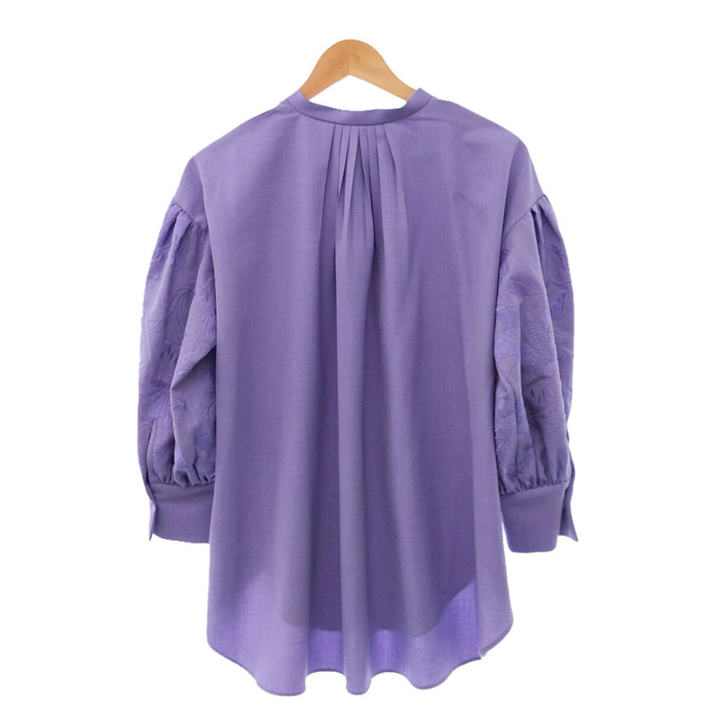 その他 ショルダー小花刺繍シャツ