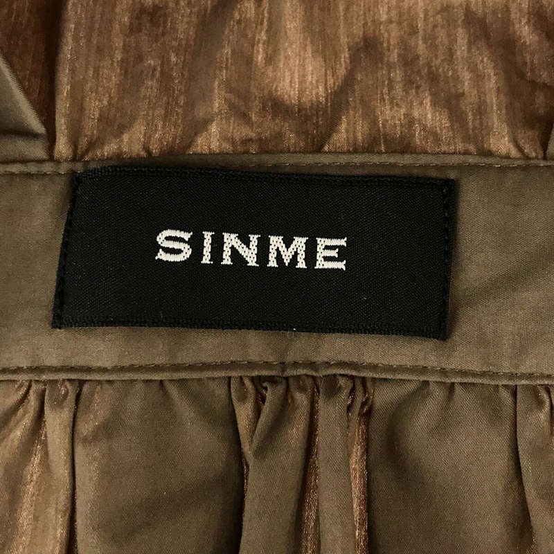 SINME / シンメ ドッキング ロングシャツワンピース ドレス