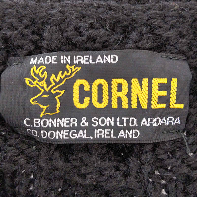 CORNEL / コーネル アイルランド製 ウール ケーブル ニットセーター