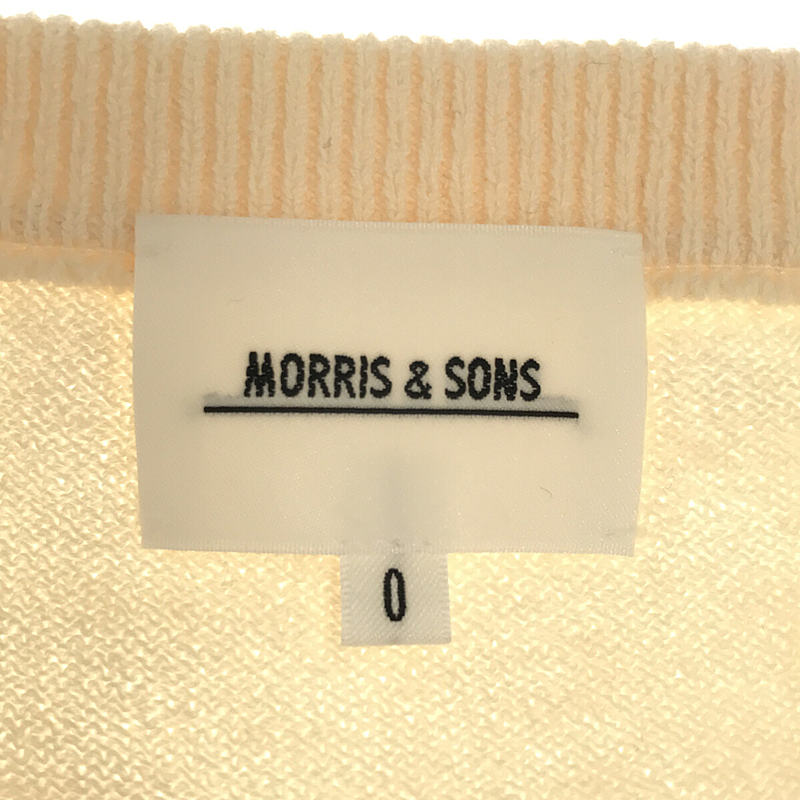 MORRIS&SONS / モリスアンドサンズ サドルショルダー コットンニット カットソー