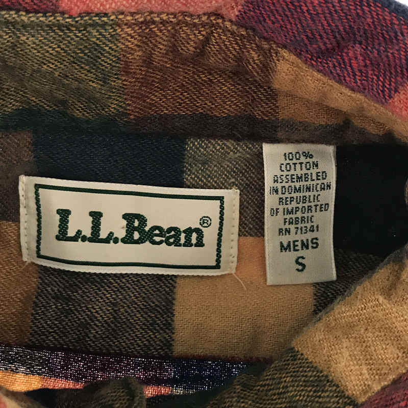 L.L.BEAN / エルエルビーン フランネルボタンダウンチェックシャツ