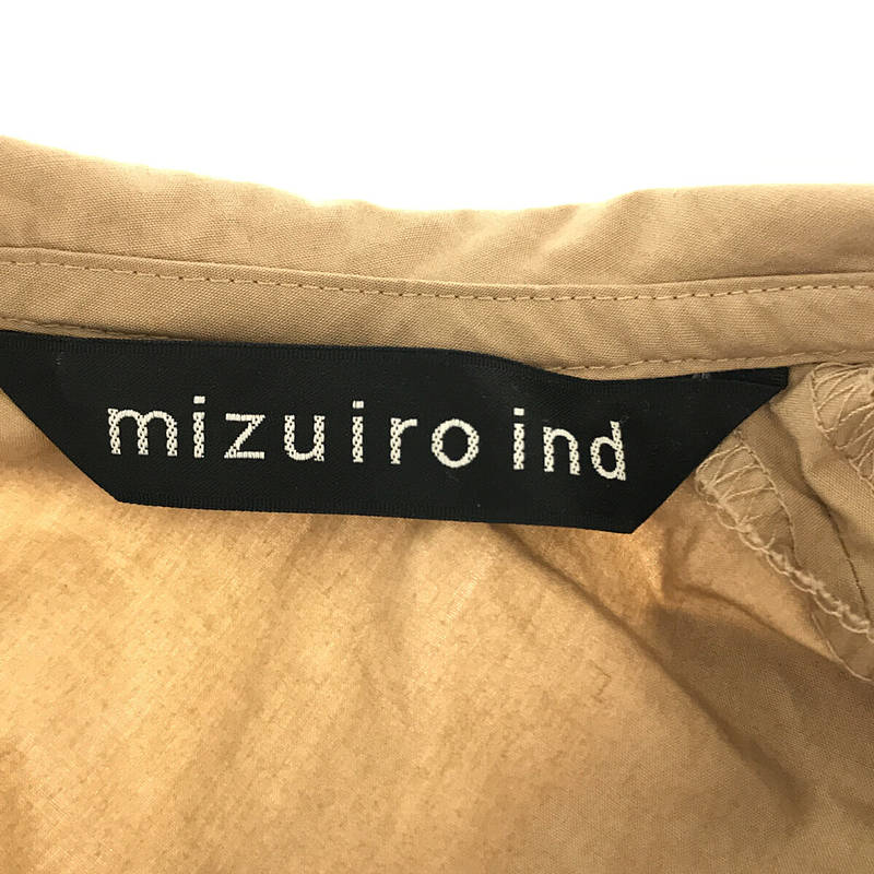 mizuiroind / ミズイロインド 襟付き オーバーシルエット プルオーバーカットソー