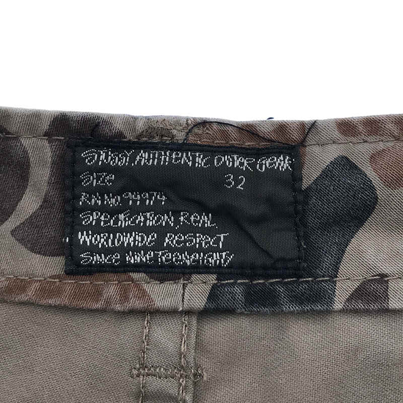 STUSSY / ステューシー カモ柄 アジャスター付き カーゴパンツ