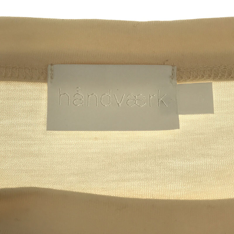 HANDVAERK / ハンドバーク コットンTシャツ カットソー