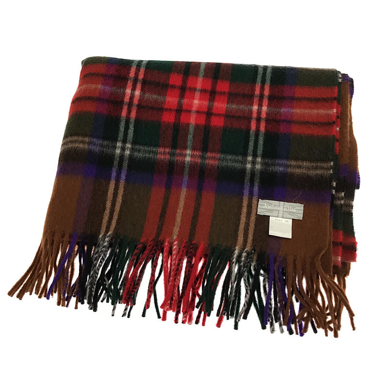 JOSHUA ELLIS / ジョシュアエリス カシミヤ フリンジ 大判ストール マフラー / ユニセックス