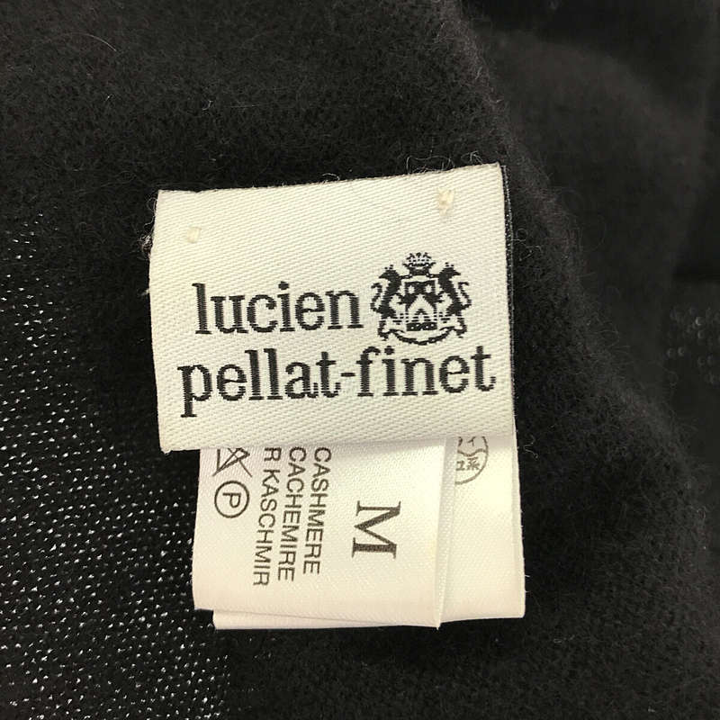 lucien pellat-finet / ルシアンペラフィネ カシミヤ スワロフスキー バックスカル Vネックカーディガン
