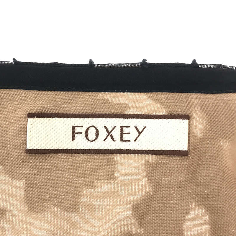 FOXEY / フォクシー ジャガード ウエストリボンワンピース