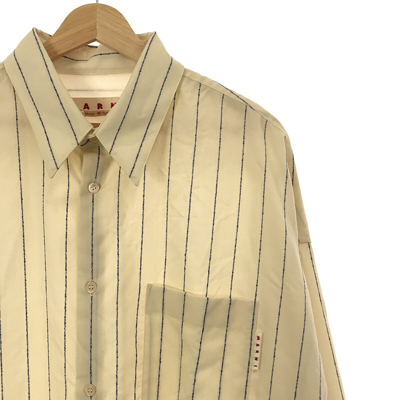 MARNI / マルニ トロピカルウールストライプ シャツ