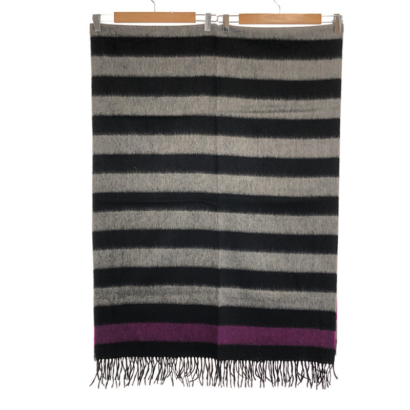 JOSHUA ELLIS / ジョシュアエリス カシミヤ フリンジ 大判ストール マフラー / ユニセックス