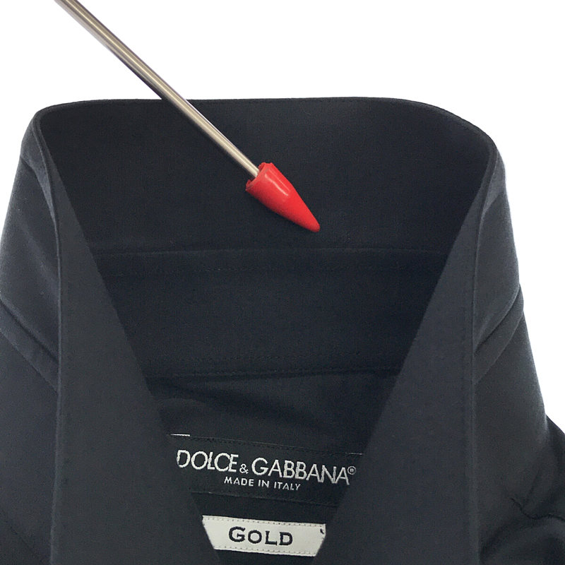 DOLCE＆GABBANA / ドルチェ＆ガッバーナドルガバ GOLD コットン レギュラーカラー ドレスシャツ