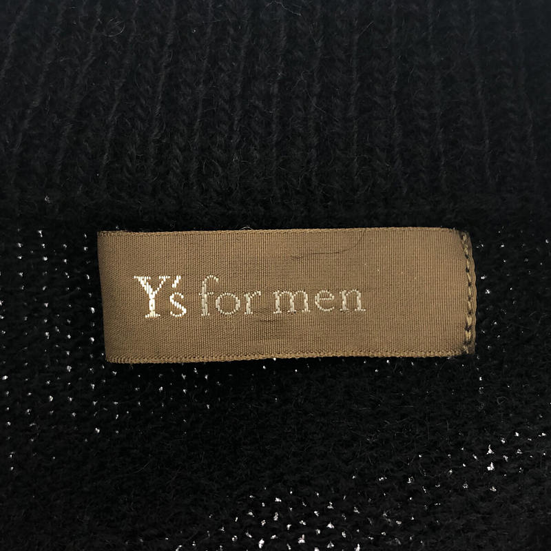 Y's for men / ワイズフォーメンヨウジヤマモト ウール ショールカラー ニット