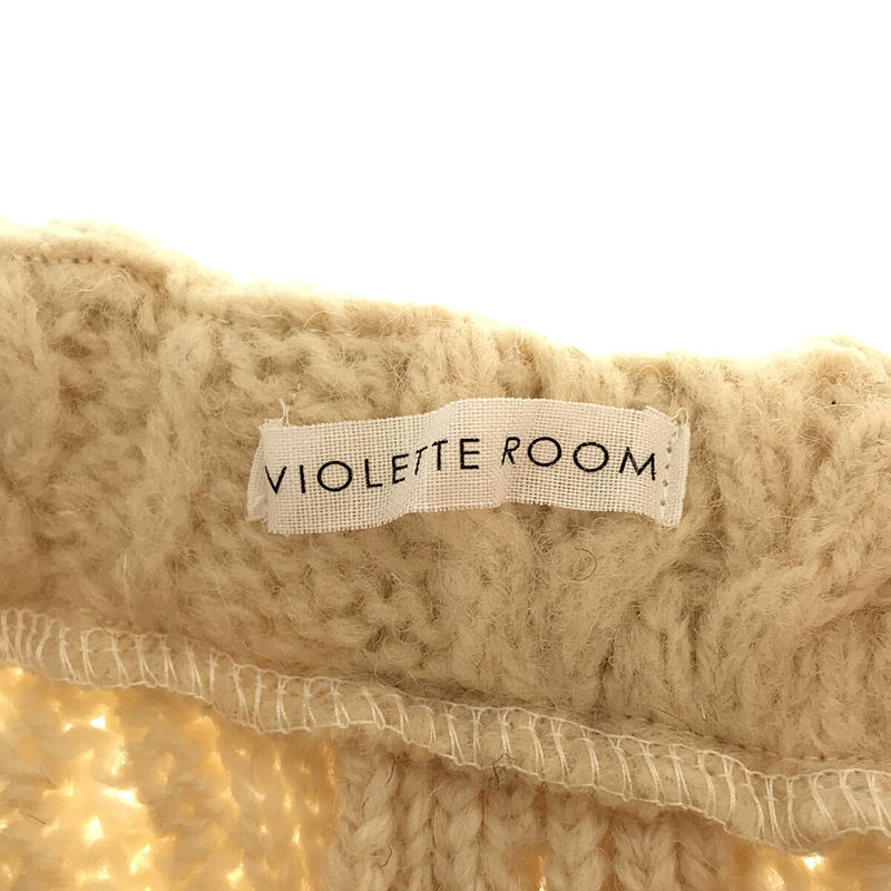 IENA / イエナ VIOLETTE ROOM / バイオレットルーム ケーブル ニット ビスチェ