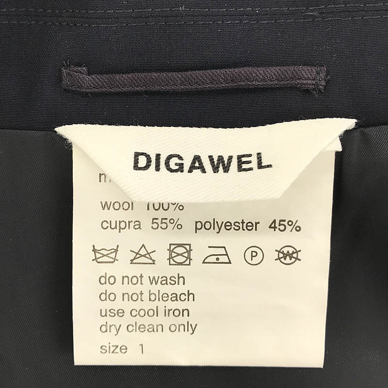 DIGAWEL / ディガウェル ウールステンカラーコート