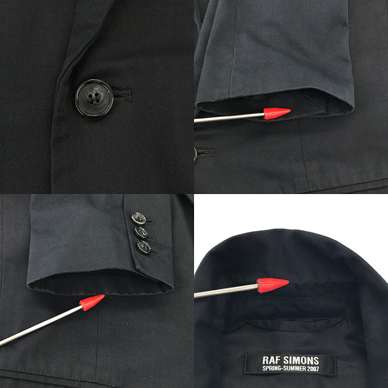 RAF SIMONS / ラフシモンズ コットン 1B シングル テーラードジャケット
