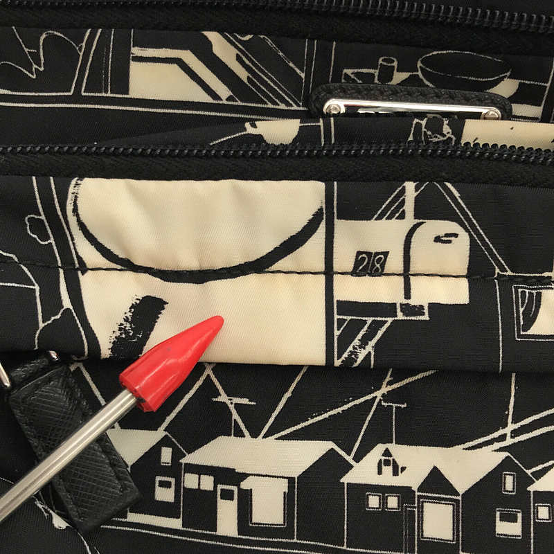 PRADA / プラダ TESSUTO COMICS / 総柄 ナイロン ボディーバッグ / ユニセックス