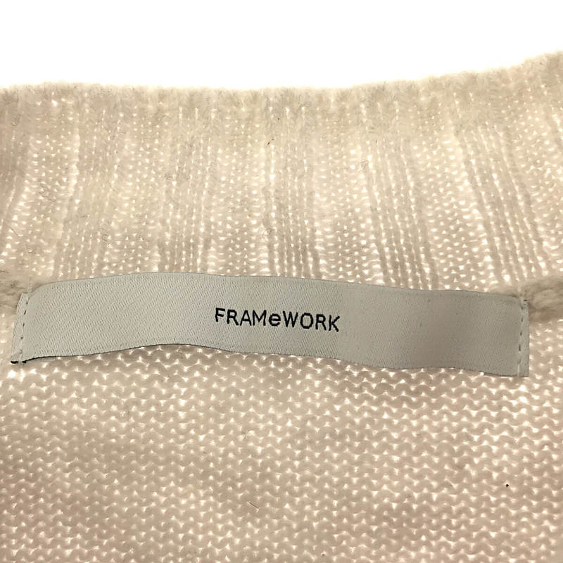 Framework / フレームワーク Biagioli ウールカシミヤ クループルオーバーニット