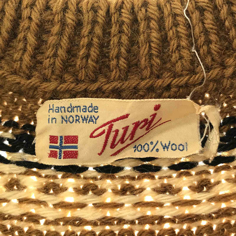 VINTAGE / ヴィンテージ古着 turi  コンチョボタン ノルディック カーディガン