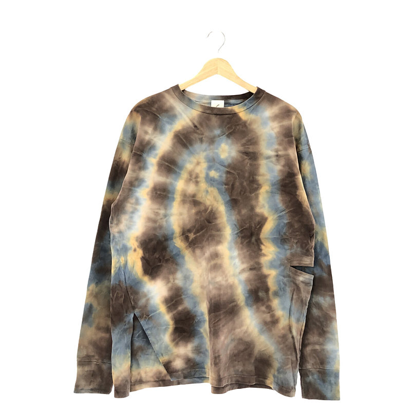 DOUBLE SLIT TIE DYE MOTIF PULLOVER タイダイ染め ロングスリーブ Tシャツ