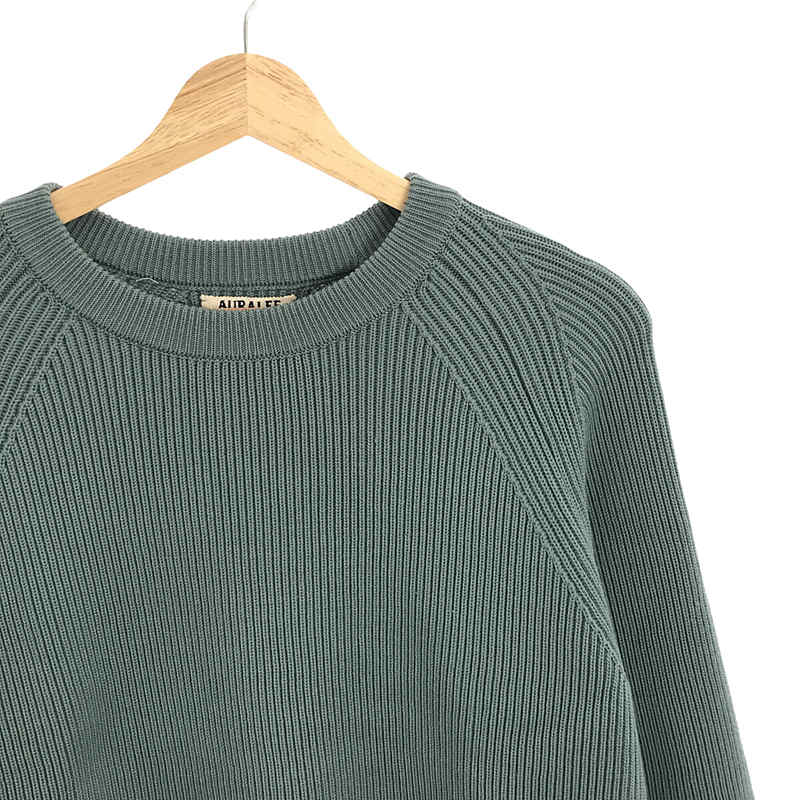 AURALEE / オーラリー SUPER FINE WOOL RIB KNIT RAGLAN P/O スーパーファインウール リブニット