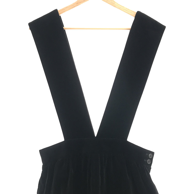 COMME des GARCONS COMME des GARCONS / コムコム ベルベット ワイドサロペットパンツ