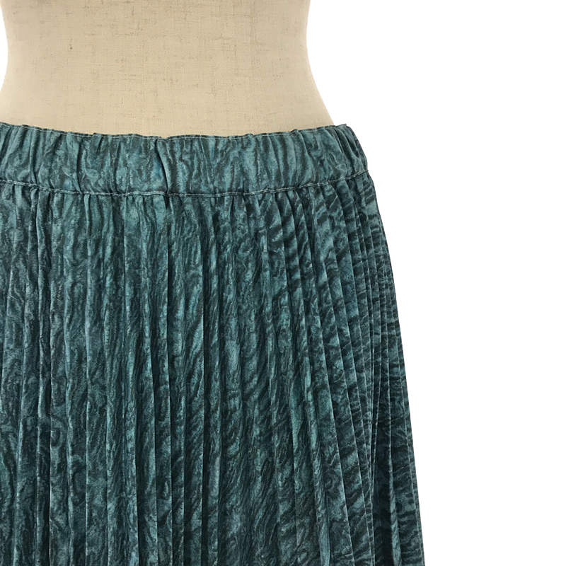 COMME des GARCONS / コムデギャルソン ポリエステル 総柄 プリーツ ボリューム ロングスカート