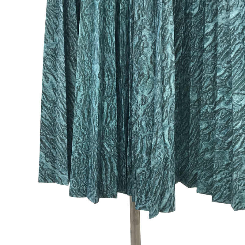 COMME des GARCONS / コムデギャルソン ポリエステル 総柄 プリーツ ボリューム ロングスカート