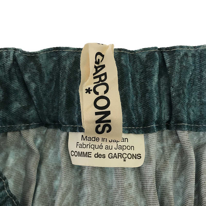 COMME des GARCONS / コムデギャルソン ポリエステル 総柄 プリーツ ボリューム ロングスカート