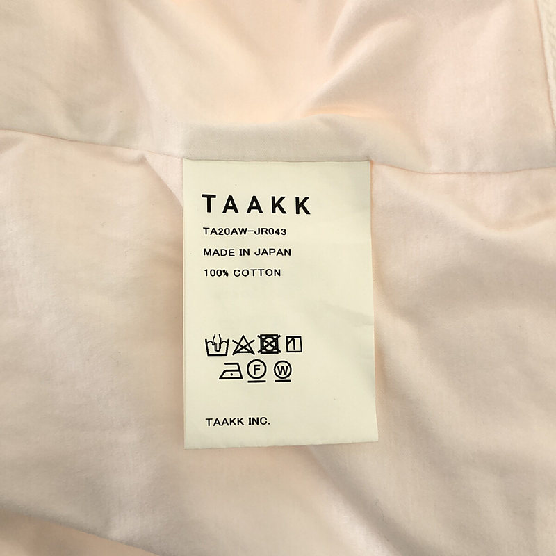 TAAKK / ターク BASIC T-SHIRTS パネル切替 ベーシック Tシャツ