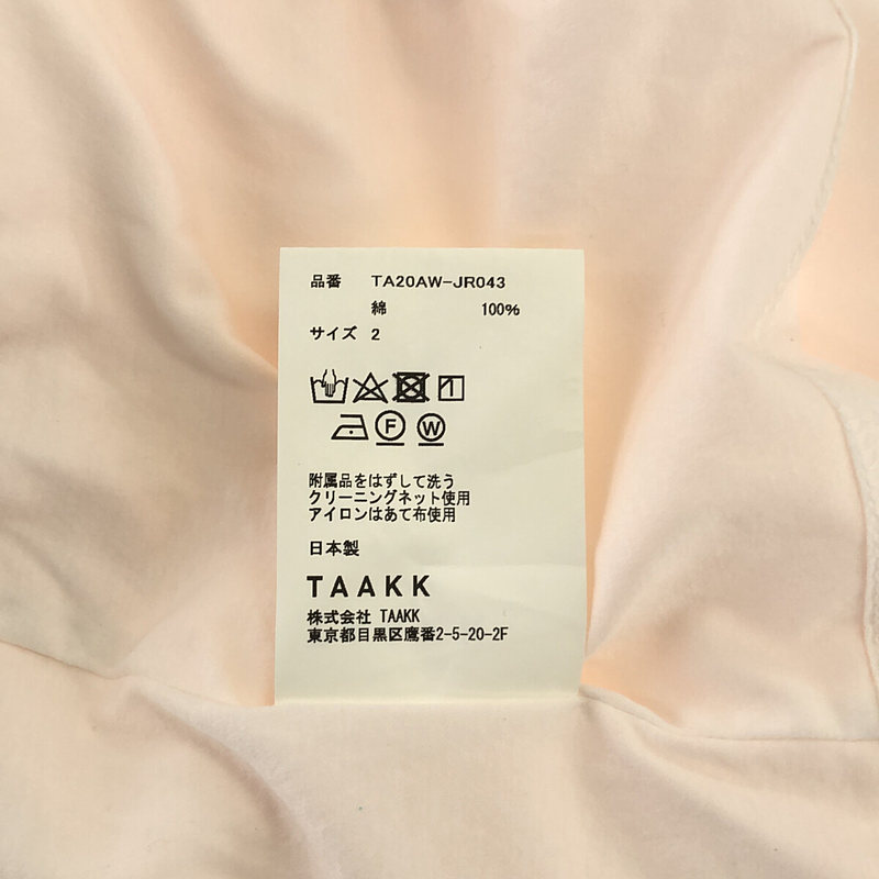 TAAKK / ターク BASIC T-SHIRTS パネル切替 ベーシック Tシャツ