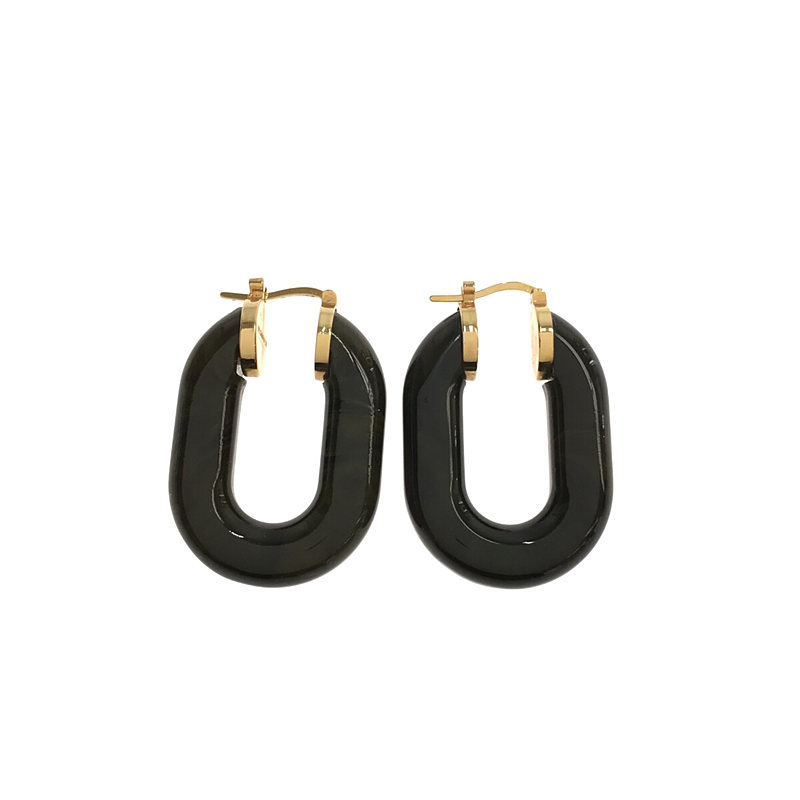 JIL SANDER / ジルサンダー オーバル フープピアス