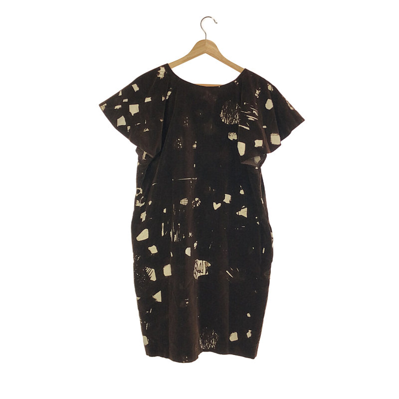 mina perhonen / ミナペルホネン sound ベルベットフレアスリーブワンピース