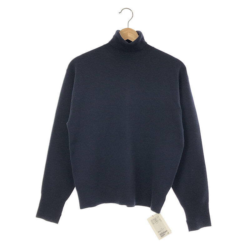 COTTON WOOL TURTLE NECK KNIT コットン ウール タートルネック ニット