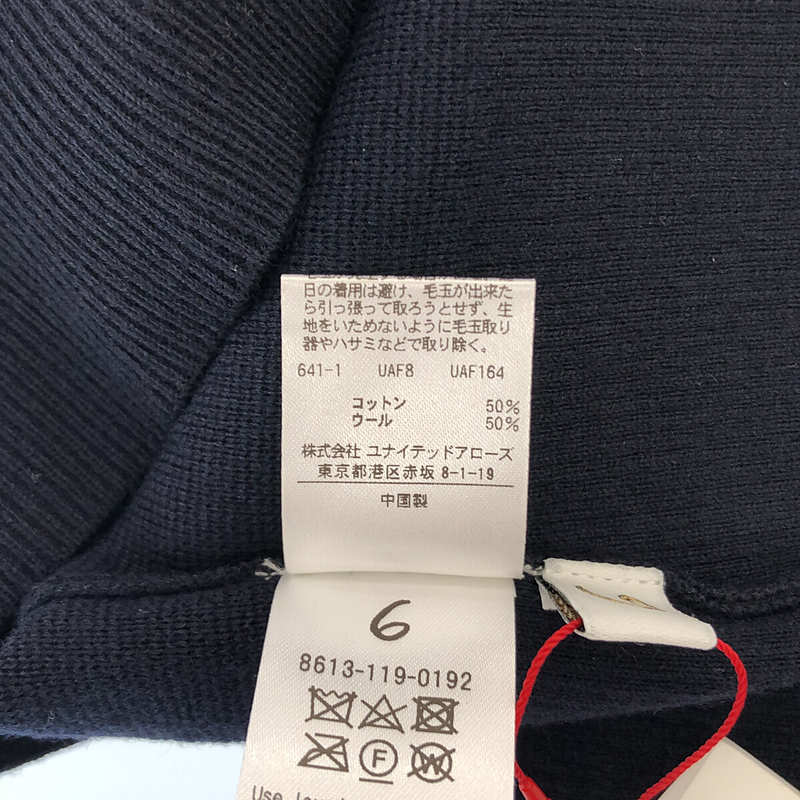 6(ROKU) / ロク COTTON WOOL TURTLE NECK KNIT コットン ウール タートルネック ニット