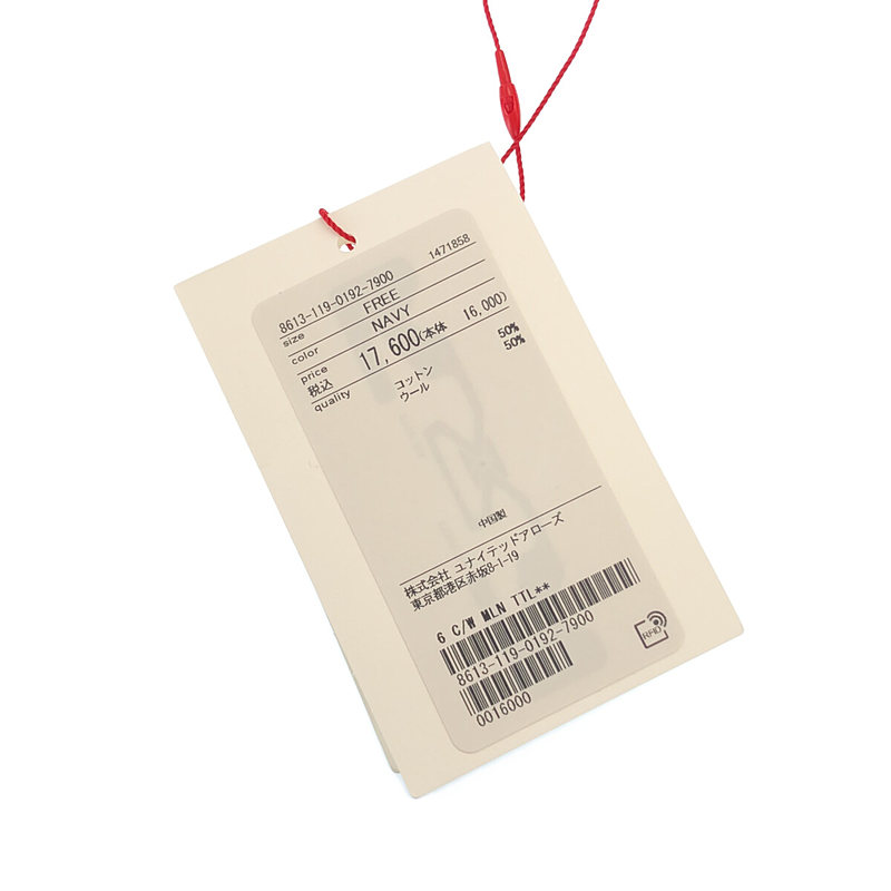 6(ROKU) / ロク COTTON WOOL TURTLE NECK KNIT コットン ウール タートルネック ニット