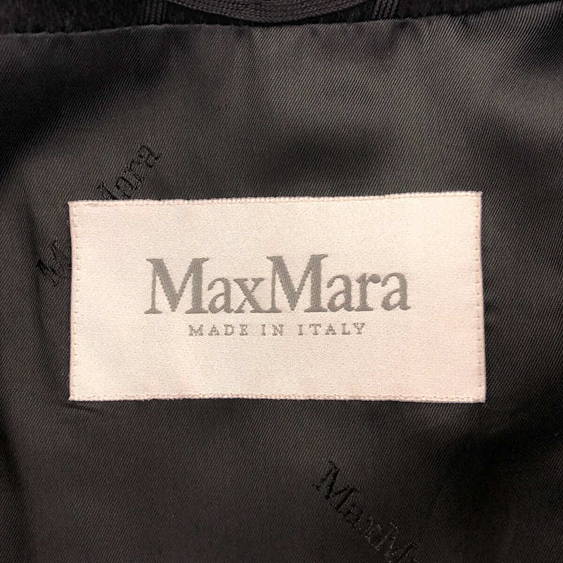 Max Mara / マックスマーラ ベルト付き 総裏地 カシミヤ 100％ ボタンレス シングルコート