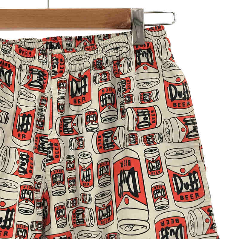 X-LARGE / エクストララージ ×The Simpson シンプソンズ コラボ Duff Beer プリント ショートパンツ