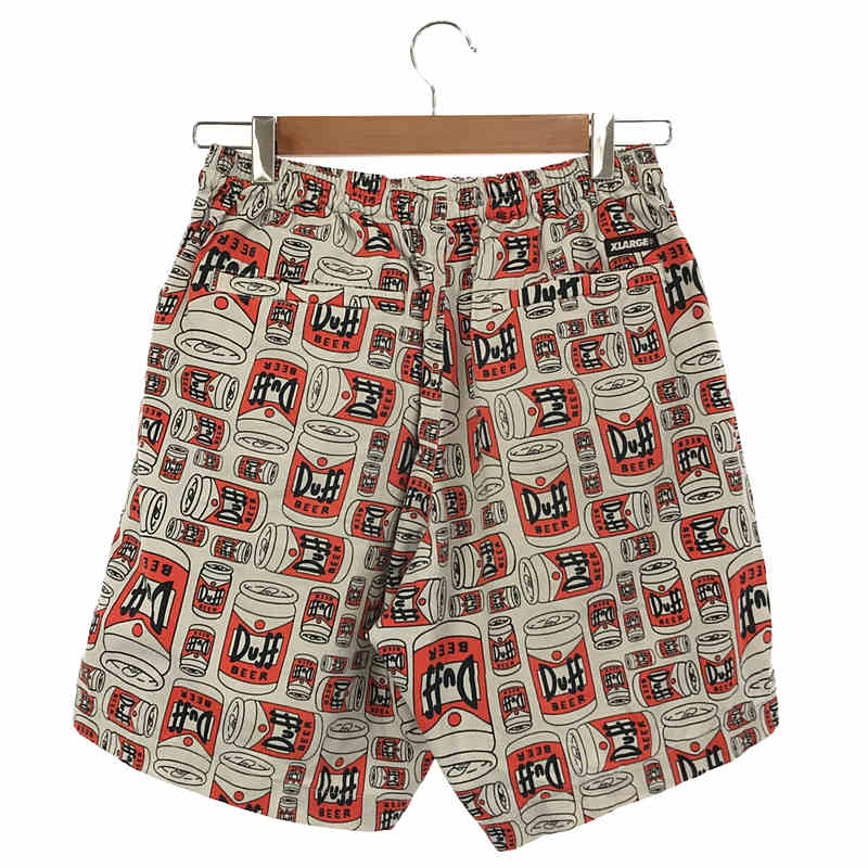 X-LARGE / エクストララージ ×The Simpson シンプソンズ コラボ Duff Beer プリント ショートパンツ