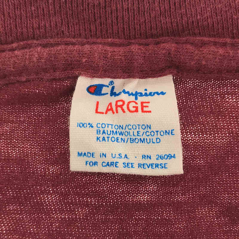 CHAMPION / チャンピオン 80s～ VINTAGE カレッジロゴ Tシャツ