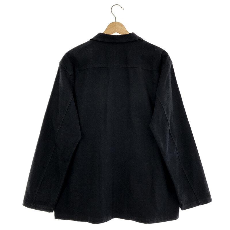 ENCENS / エンソン OPEN COLLAR L/S SHIRT フランネル オープンカラーシャツ