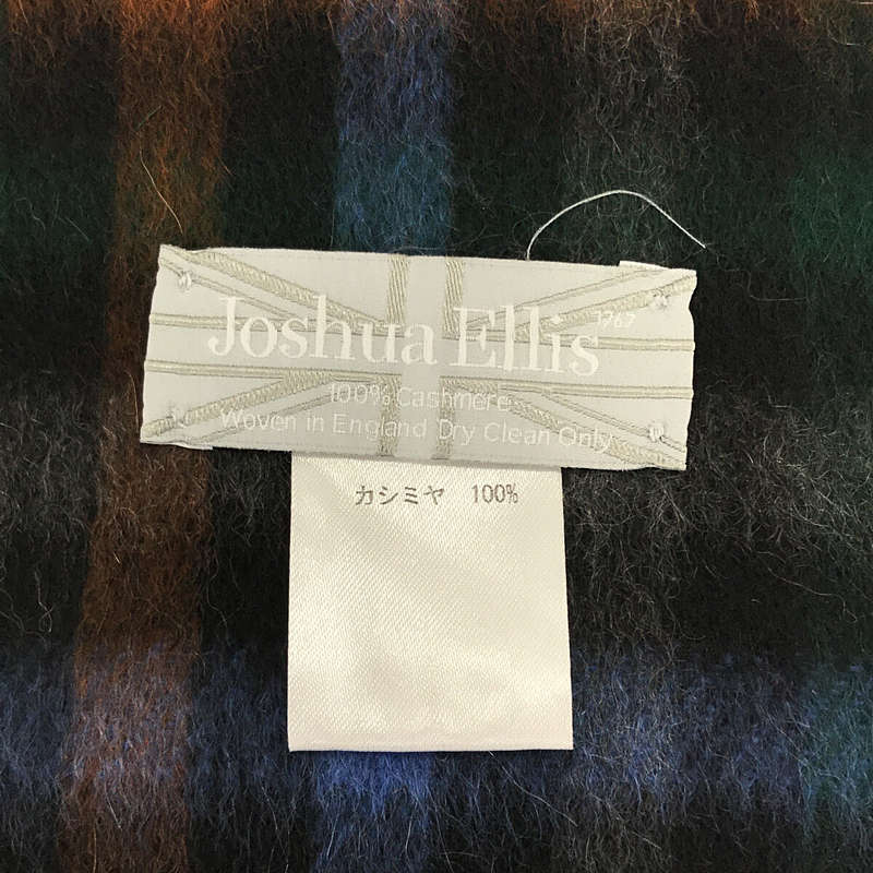 JOSHUA ELLIS / ジョシュアエリス カシミヤ フリンジ 大判ストール マフラー / ユニセックス