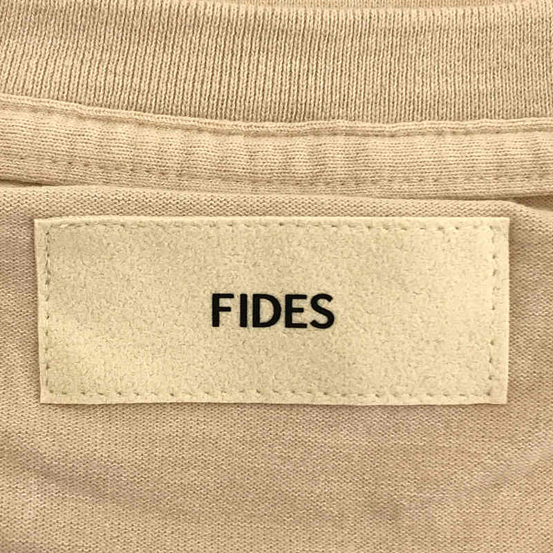 FIDES / フィデス コットン クルーネック カットソー Tシャツ ユニセックス