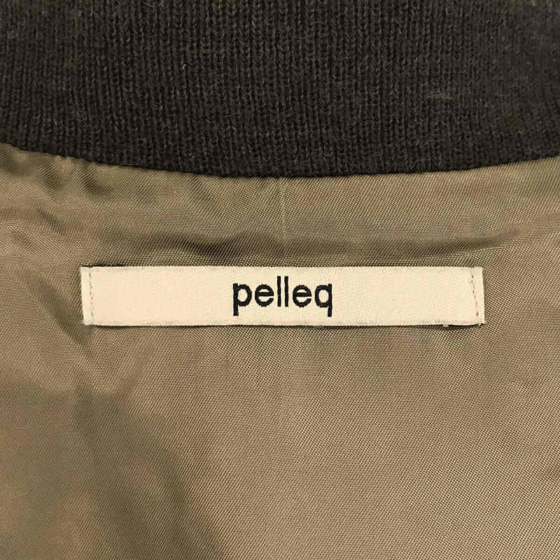 pelleq / ぺレック ウール ツイード フルジップ ブルゾン ジャケット