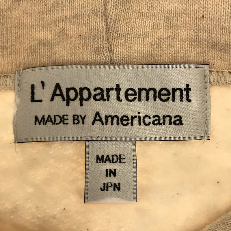 L'Appartement / アパルトモン × AMERICANA ロゴプリントフーディー パーカー 裏起毛トレーナー