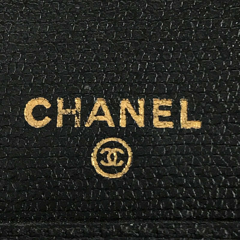 CHANEL / シャネル レザー ココボタン カードケース 名刺入れ パスケース