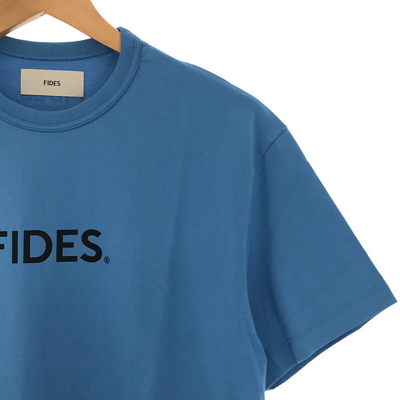 FIDES / フィデス 両面 プリントロゴ コットン クルーネック カットソー Tシャツ ユニセックス