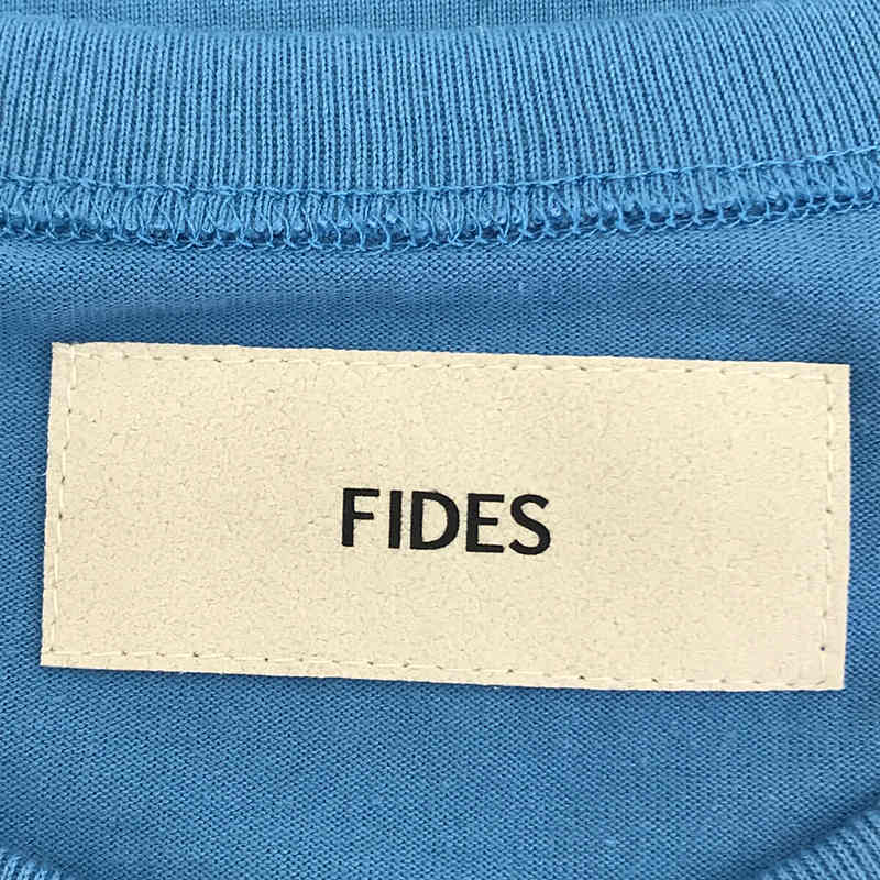 FIDES / フィデス 両面 プリントロゴ コットン クルーネック カットソー Tシャツ ユニセックス