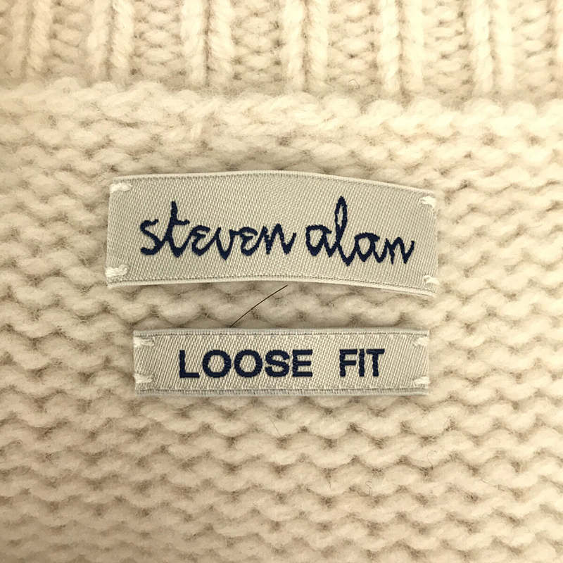 steven alan / スティーブンアラン HAMILTON MOCK NECK KNIT LOOSE ハミルトン ラムズウール モックネック ニット セーター