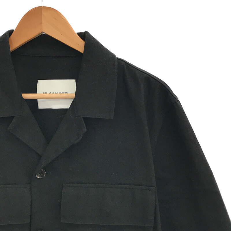 JIL SANDER+ / ジルサンダープラス OVERSHIRT ヘリンボーンコットン オーバーシャツ